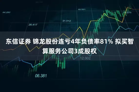 东信证券 锦龙股份连亏4年负债率81% 拟买智算服务公司3成股权
